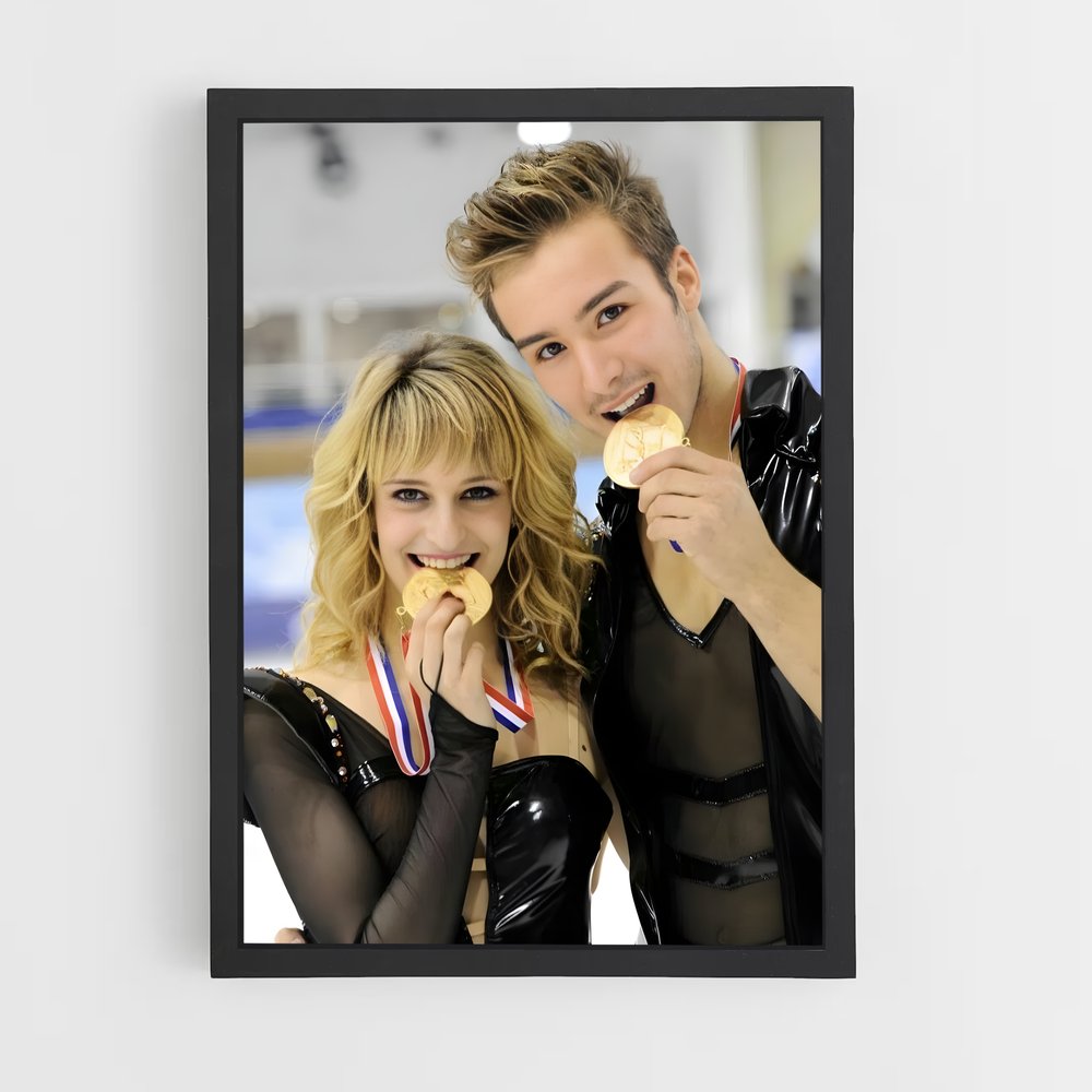 Poster Médaillés de l'Amour – affiche Patinage artistique (vue 2)